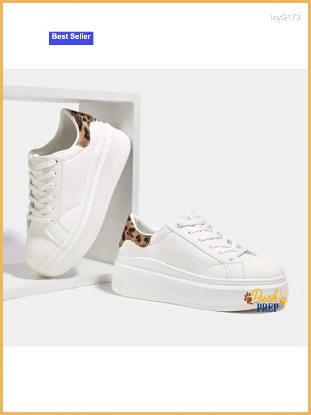 Women's Platform Fashion Sneakers Thick Sole Low Top Casual Walking Anti-Slip